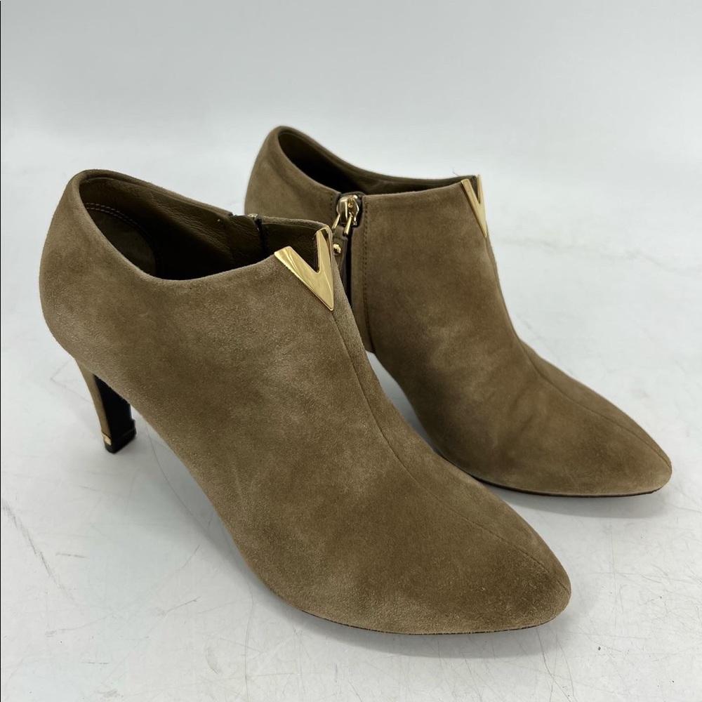 Louis Vuitton Suede V Bahiana Ankle Boots